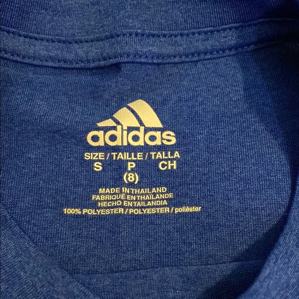Boys Adidas Tee- size small/8 - Picture 2 of 3